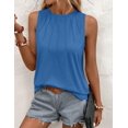 thumbnail image 3 of Zeagoo Crew Neck Tank Top Women Summer Loose Fit Tunic Tops Dressy Tanks Basic Sleeveless Shirt, 3 of 6