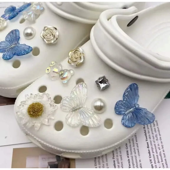 Blue Indigo Clog Charms Set