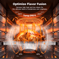 thumbnail image 5 of OUNIN Air Fryer Toaster Oven Combo 16 QT 11-in-1 Countertop Convection Steam Oven with Bake Roast Dehydrate Dual Cook Self-Cleaning, 5 of 12