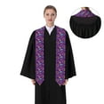 thumbnail image 4 of Fotbe Retro 80s Style Printed Class of 2024 Graduation Stole, 4 of 7