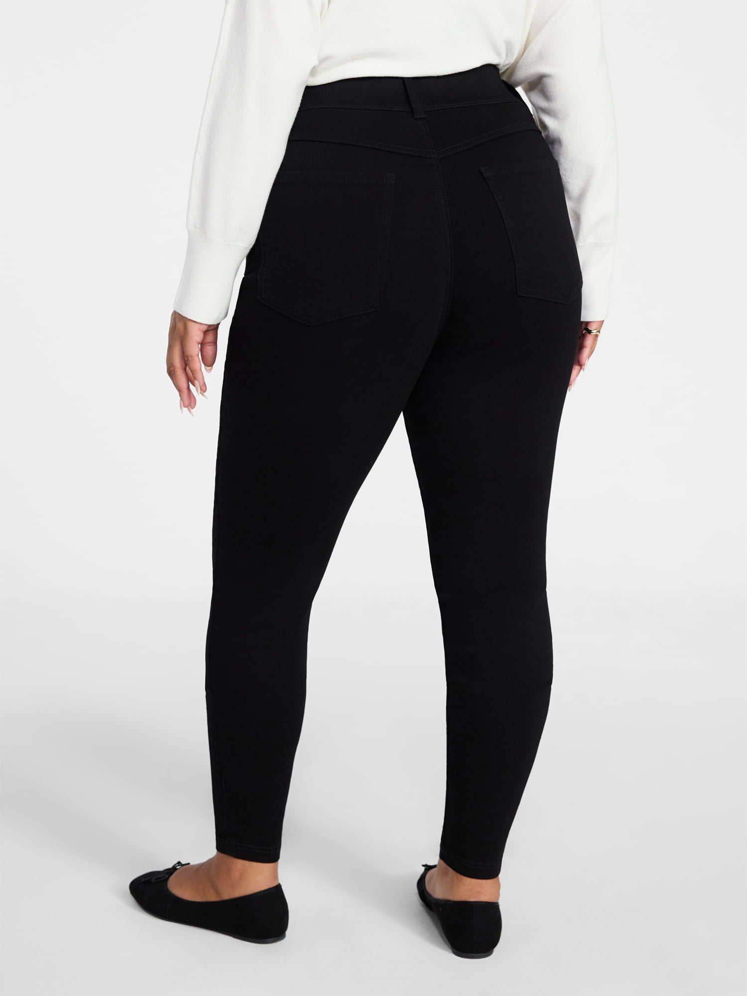 Terra & Sky Women's Plus Size Pull On High Rise Skinny Jeggings, 28" Inseam, Sizes 0X-5X