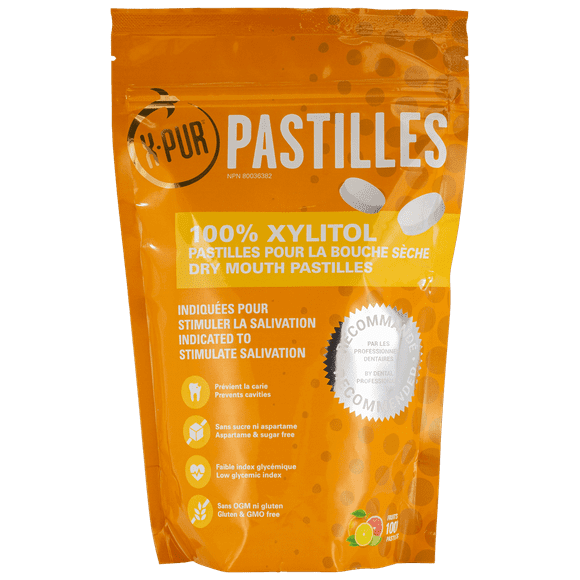 X-PUR 100% Xylitol Sac de Pastilles de Fruits - 1,000 Pièces