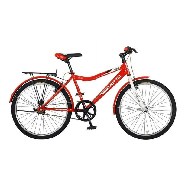 Bicicleta Benotto Montaña Strega R24 1v Frenos V Acero rojo