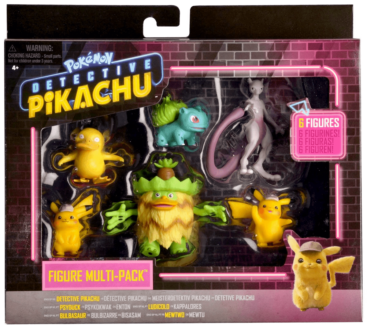 Pokemon detective pikachu Kids Toys Set Of 6 Complete 