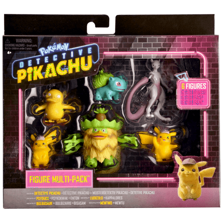 Pokemon Detective Pikachu 6 Figure Multipack Two 2