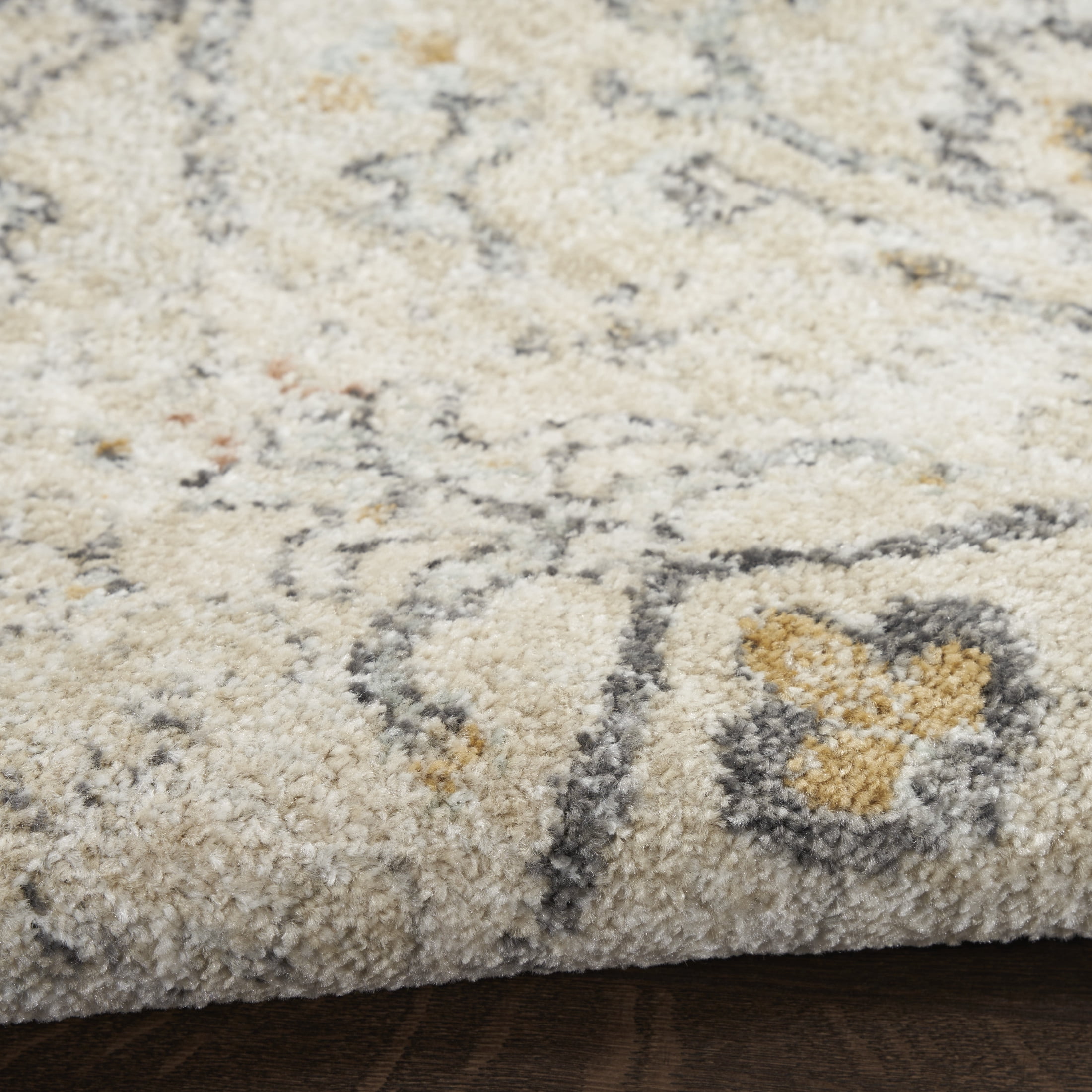 Nourison Oushak Home 2' x 4' Cream Vintage Indoor Rug