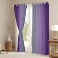 thumbnail image 3 of Purple and Grey Curtains for Bedroom,Rainbow Ombre 30%-50% Blackout Curtains Aesthetic Living Room Decor,Gradient Colorful Curtains & Drapes Abstract Window Curtain 2 Panels 42"Wx63"L, 3 of 6