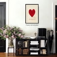 thumbnail image 2 of Full of Love Poster, Heart Print, Love Poster, Valentine's Day Print, Gift For Her, Retro Wall Art, Red,Love Print, Unframed (12x18 Inch), 2 of 3