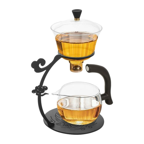 Modern Glass Tea Set Semi-Automatic Drip Pot for Tea Coffee