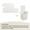 thumbnail image 4 of Unique Bargains Paper Cardboard Boxes Gift Paper Box White 2.8x2.8x3.9 Inch for Gift Wrap 15Pcs, 4 of 5