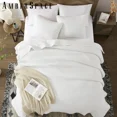thumbnail image 4 of Amberspace Lightweight 3-Piece Bed in a Bag Quilt Set with Pillow Shams,White,Twin, 4 of 8