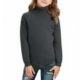 thumbnail image 5 of Fengqque Boys Fashion Casual Turtleneck Long Sleeve Sweater Kids Loose Knit Pullover 3-15 Years Old Dark Gray 2 Years, 5 of 9