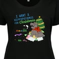 thumbnail image 4 of Inktastic I Want a Hippopotamus for Christmas Women's Plus Size T-Shirt, 4 of 5
