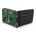 thumbnail image 4 of Dteck Case with Front Screen Protector for Motorola Razr 2025/2024,Shockproof Leather Wallet Case with Card Holder Crossbody Detachable Lanyard Strap Cover for Motorola Razr 2025/2024,Black, 4 of 5