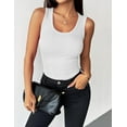 thumbnail image 5 of Zeagoo Womens Tank Tops 2025 Scoop Neck Ribbed Sleeveless Top Casual Basic Slim Fitted Knit Cami Tee Shirts, 5 of 5