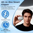 thumbnail image 4 of Easy Clip Smart Nail Clipper,New 3 in 1 Easyclip Electric Nail Clippers for Seniors,Automatic Nail Clipper with LED Light & Nail Scraps Storage,Toenail Trimmer for Thick Nails,Seniors,Adult, 4 of 8