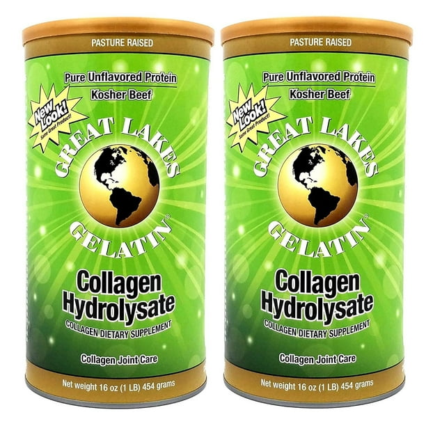 Great Lakes Gelatin Collagen Hydrolysate Beef, Kosher, 16 oz (Value