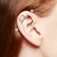 thumbnail image 4 of Tragus Earring Stainless Steel 13PCS Industrial Ear Barbell Ear Piercing Jewelry, 4 of 10