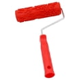 thumbnail image 1 of kurtrusly 7 Assorted Embossed Pattern Painting Roller with Plastic Handle Red Type A 1Set, 1 of 6