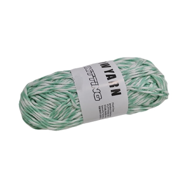 2 rollos de hilo que brilla en la oscuridad de 53 metros cada uno. Mezcla de algodón. Hilo luminoso para crochet, tejido, manualidades, hilo fino luminoso para costura, artículos para fiestas, hilo