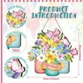 thumbnail image 2 of Fymlhomi Spring Door Decor Flower Welcome Door Sign Spring Door Hanger for Front Door Rustic Flower Wall Pediments for Spring Easter Party Outdoor Indoor Front Door Decor(Fresh), 2 of 6