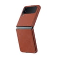 thumbnail image 6 of TECH CIRCLE Leather Case for Samsung Galaxy Z Flip 3 Lichee Pattern Non-Slip Design Slim Thin Shockproof Case For Samsung Galaxy Z Flip 3,Brown, 6 of 6
