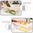 thumbnail image 3 of Mandoline Slicer Adjustable Vegetable Shredder Professional Cubing Mandoline Slicer Handheld Baby Food Chopper With 6 Interchangeable Blades Hand Protector for Kitchen, 3 of 7