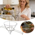 thumbnail image 1 of BotaniNest Reusable Fry Holder With Adjustable Folding Arms For Kitchen Cooking, 1 of 6