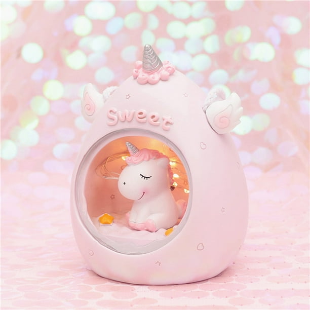 Cute Unicorn Girl Room Lamp Decoration Small Desk Lamp Bedroom