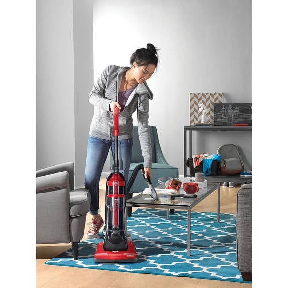 Dirt Devil Bagless Upright Vacuum, Power Express, Pet Friendly, for Hard Floor and Carpet, Lightweight, Height Adjustment, Crevice Tool, UD20120, Red