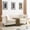 Beige, variant on YWEN Chesterfield Sofa, Retro Style Upholstered 3 Seater Velvet Couch with Rolled Arm for Living Room Bedroom Office Apartment