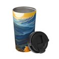 thumbnail image 2 of Daiia Elegant Sunset Sunflower Printed Stainless Steel Tumbler with Lid and Straw, Double Wall Vacuum Insulated Coffee Tumbler Travel Coffee Mug with Leak Proof Lid, 2 of 8