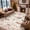Beige, variant on Lahome Decor 2'x 3' Small Christmas Area Rug,2x3ft Entryway Rug For Indoor Entrance,Elk, Christmas Tree, Sleigh, House Pattern Non Slip Washable Throw Rugs, Green