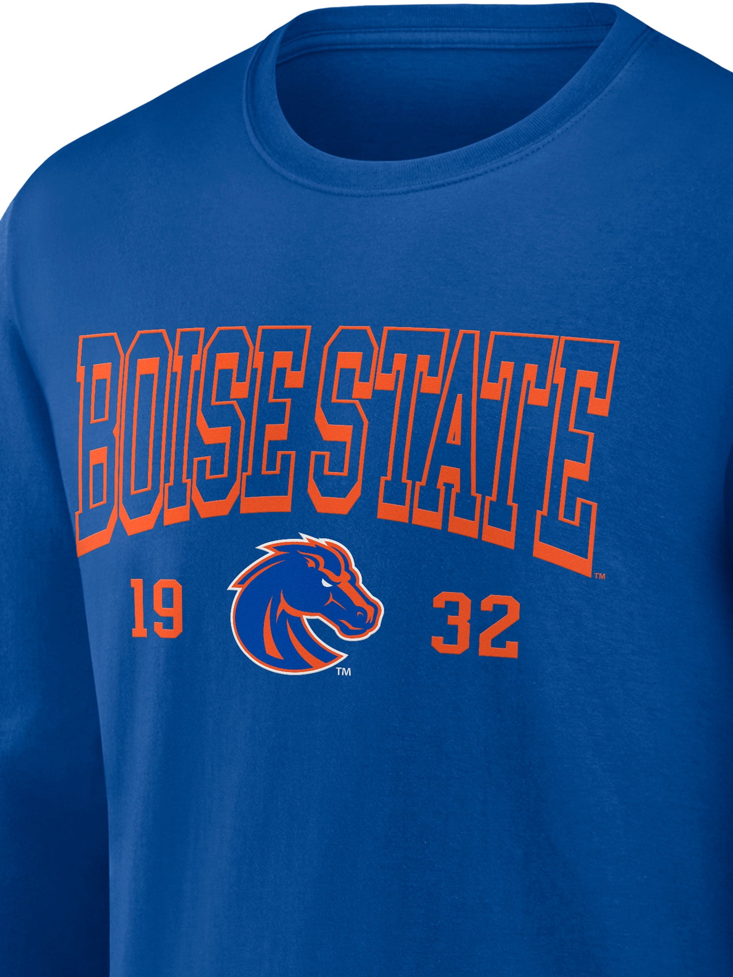 NCAA Boise State Broncos Men's Cotton Blue Long Sleeve T-Shirt