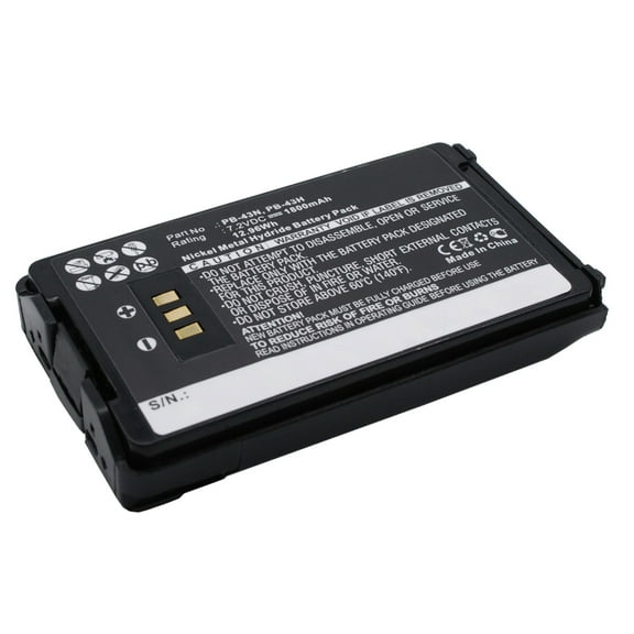 Batteries N Accessories BNA-WB-H1026 2-Way Radio Battery - Ni-MH, 7.2V, 1800 mAh, Ultra High Capacity Battery - Replacement for Kenwood KNB-43 Battery