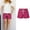 Hot Pink, variant on LEBONYARD Shorts for Women Plus Size,Women's Shorts for a Fresh Look,Women's Shorts Pants Summer Elastic Waist Casual Pockets Sport Cargo Shorts Blue S