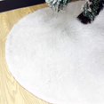 thumbnail image 2 of 36” Faux Fur Christmas Tree Skirt(Snowy White) for Holiday Tree Decorations, 2 of 6
