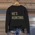 thumbnail image 6 of Fgnfyis Womens Sweatshirts Fashion Casual Printed Crew Neck Long Sleeve Pullover Hoodless Top for Daily Wear Black XL, 6 of 6