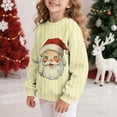 thumbnail image 4 of Taqqpue Boys Girls Christmas Sweatshirt Long Sleeve Santa Printed Shirts Blouse Fall Winter Ugly Christmas Sweater Pullover for Kids 1-15T, 4 of 7