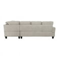 thumbnail image 4 of Star Home Living Marseille Linen Fabric Sectional Sofa Set in Gray, 4 of 4