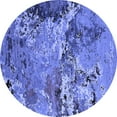 thumbnail image 1 of Ahgly Company Indoor Round Oriental Blue Industrial Area Rugs, 7' Round, 1 of 4