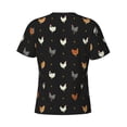 thumbnail image 6 of Vsdgher Funny Chicken Print Men's Dry Fit Mesh Athletic Shirts Moisture Wicking Tennis T-Shirt Tops, 6 of 9