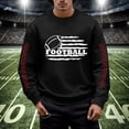 thumbnail image 2 of Chandail en Molleton à Col Rond Imprimé Rugby Automne Hiver pour Hommes, Chaud et Confortable, Mode Sans Capuche, Chandail Décontracté, 2 of 4