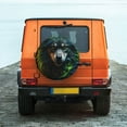 thumbnail image 4 of Haiem Spare Tire Cover , Wheel Cover with Realistic Style Colorful Wolf A printed, Camper Spare Tire Cover Fit for Jeep Wrangler Rv SUV Truck Travel Trailer-16 inch, 4 of 8