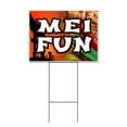 thumbnail image 1 of Mei Fun (18" x 24") Yard Sign, Includes Metal Step Stake, 1 of 6
