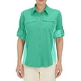 thumbnail image 3 of Little Donkey Andy Women's Stretch Quick Dry Lightweight Shirts UPF50+ for Hiking, Travel, Camping Seafoam XL, 3 of 7