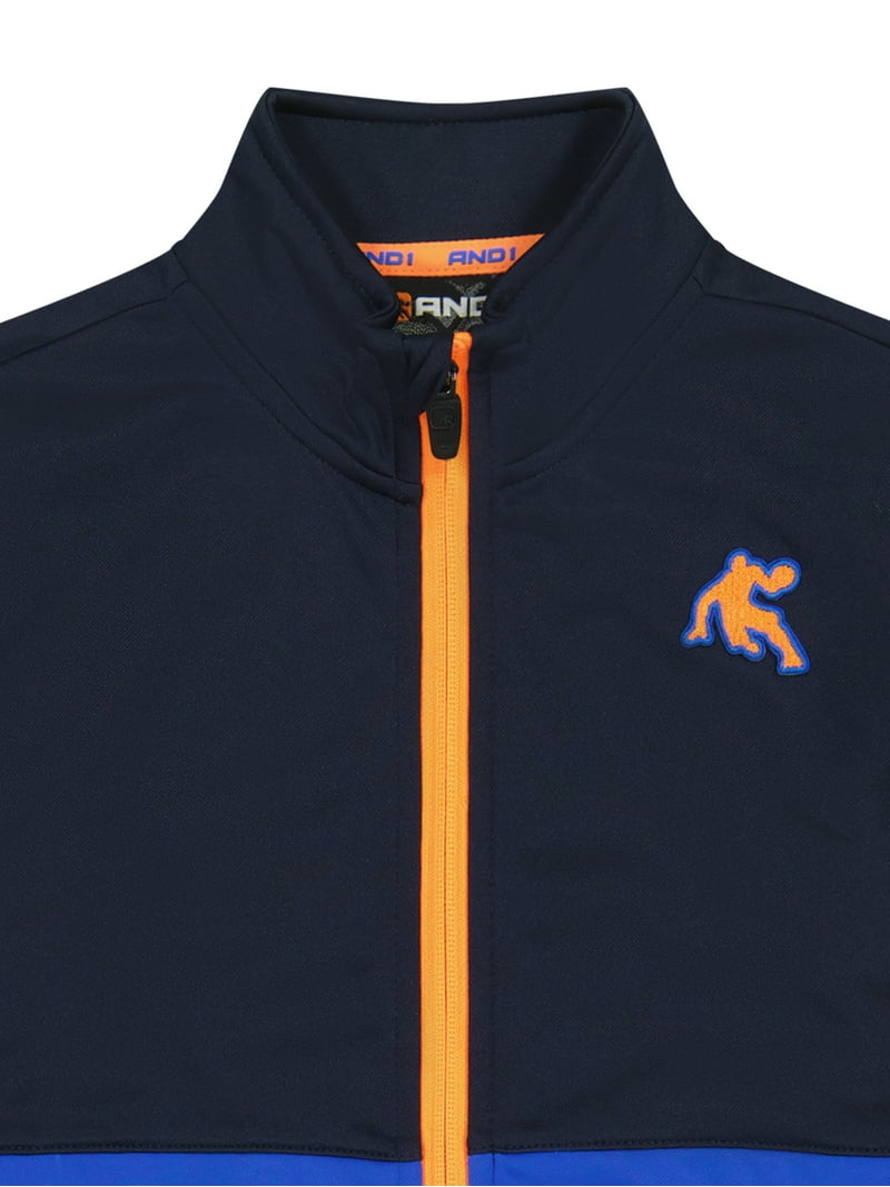 AND1 Boys Athletic Full Zip Jacket Size 4-18 Fleece Sports