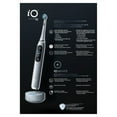 thumbnail image 2 of Oral-B iO Series 10 Rechargeable Electric Toothbrush with Ultimate Clean and Gentle Care Replacement Brush Heads, White, and Charger, 2 of 3