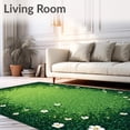 thumbnail image 2 of ODIKA 4'x6' Machine Washable Non-Slip Area Rug, Enchanted Forest Floor with Tiny Wildflower Accents High Traffic Rug, Green, 92912, 2 of 7