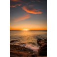 thumbnail image 2 of Jaynes Gallery 17x24 Gold Ornate Wood Framed with Double Matting Museum Art Print Titled - USA-Maine-Acadia National Park Sunset on ocean coastline, 2 of 4